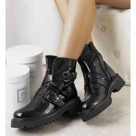 Botas Helia charol negro 1