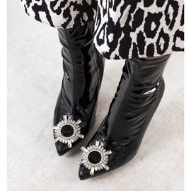 Botas negras de charol de Otto negro 1
