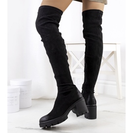 PA1 Botas altas de ante negro de Nina 1