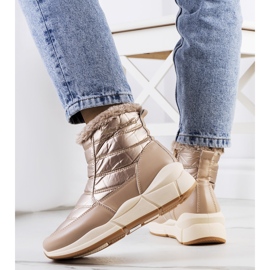 Botas de nieve doradas Lago beige dorado 2