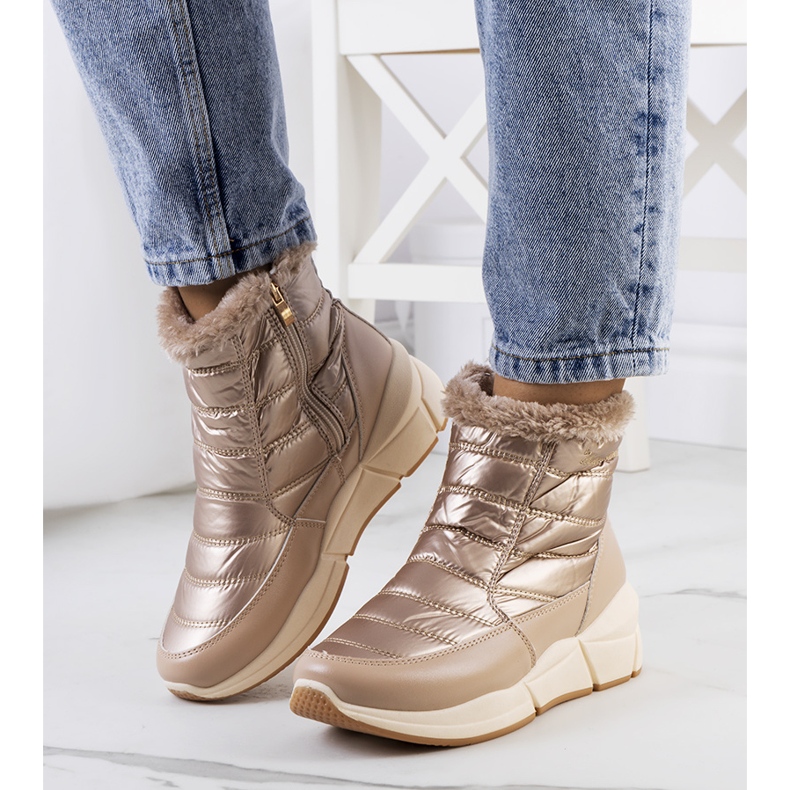 Botas de nieve doradas Lago beige dorado 1