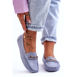 Mocasines Clásicos Mujer Ante Azul Corinell 3 Mocasines Clásicos Mujer Ante Azul Corinell 3