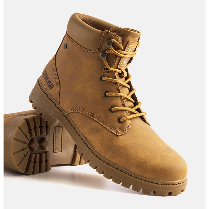 Botas altas hombre camel Big Star KK174207 marrón - KeeShoes