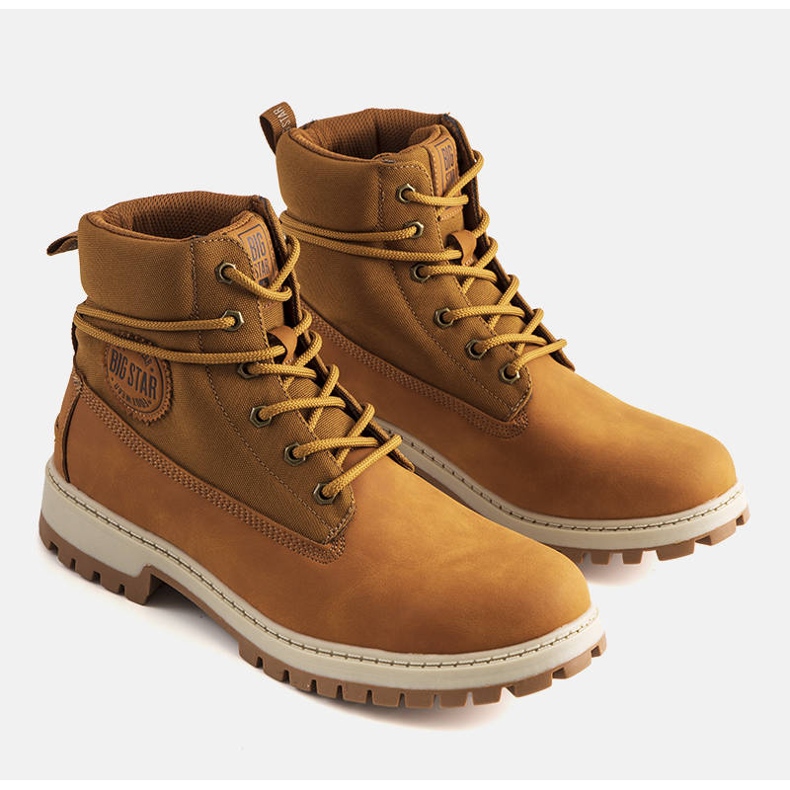 Botas de montaña de hombre camel Big Star KK174203 marrón 1