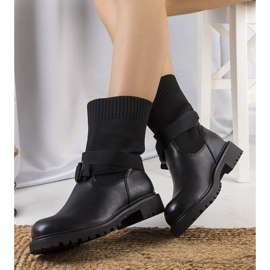 Botas negras con parte superior Ricky flexible negro 1
