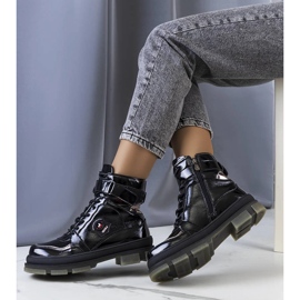 Botas negras de charol de Salent negro 1
