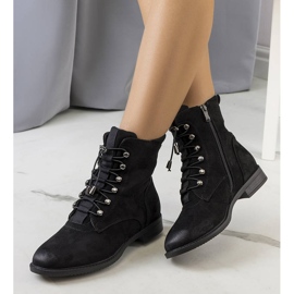 PA1 Botas negras con ribete Vesale decorativo negro 1