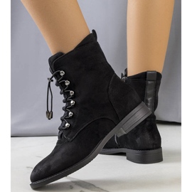 PA1 Botas negras con ribete Vesale decorativo negro 2