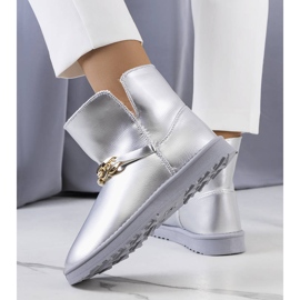 Botas de nieve plateadas para mujer de Catola plata 2