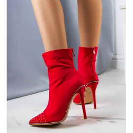 BM Botas rojas con tacón Flegrea rojo 2