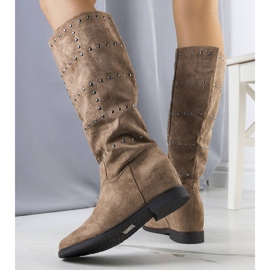 PA1 Botas de cuña marrones de Mercato marrón 2