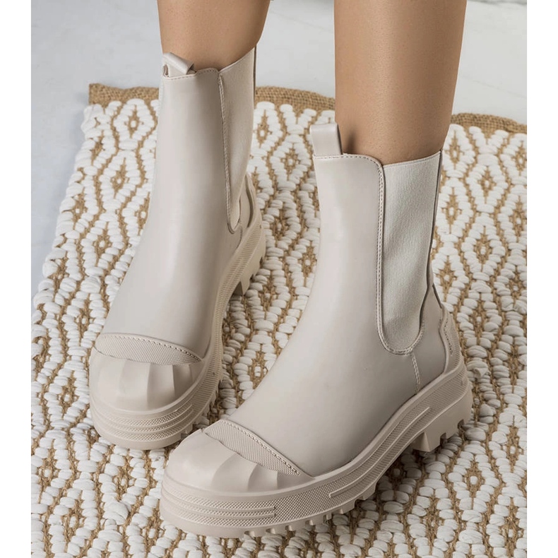 Botas beige mujer Crispo 1