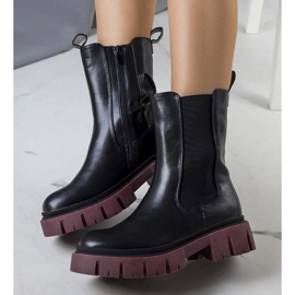 Evento Botas negras con suela kaydence morada negro 1 Evento Botas negras con suela kaydence morada negro 1