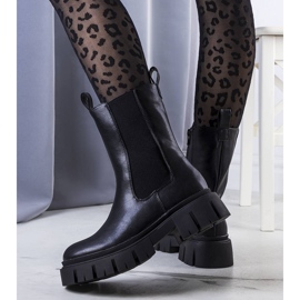 Evento Botas negras con suela Kaydence gruesa negro 2