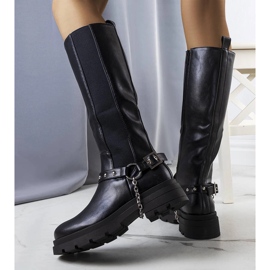Botas negras con aislamiento de Ross negro 2