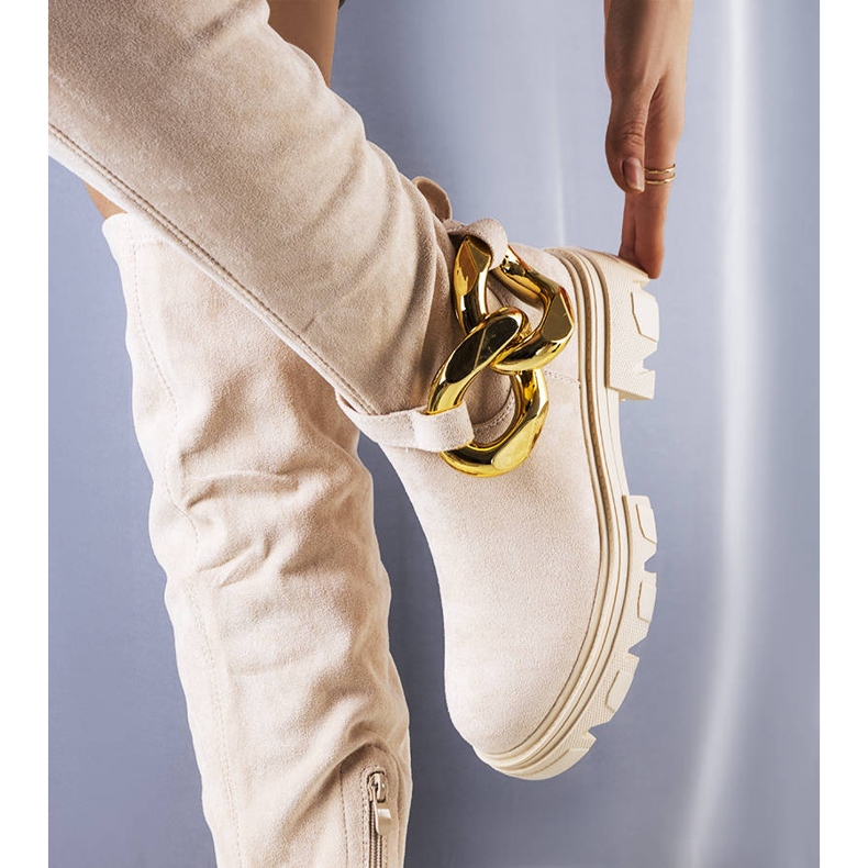 Botas altas beige de Rero 1