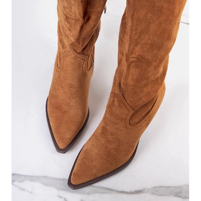 Bota cowboy Ezer acolchada marrón 1 Bota cowboy Ezer acolchada marrón 1