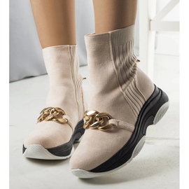 Botas aislantes beige con cadena Ulster 1 Botas aislantes beige con cadena Ulster 1