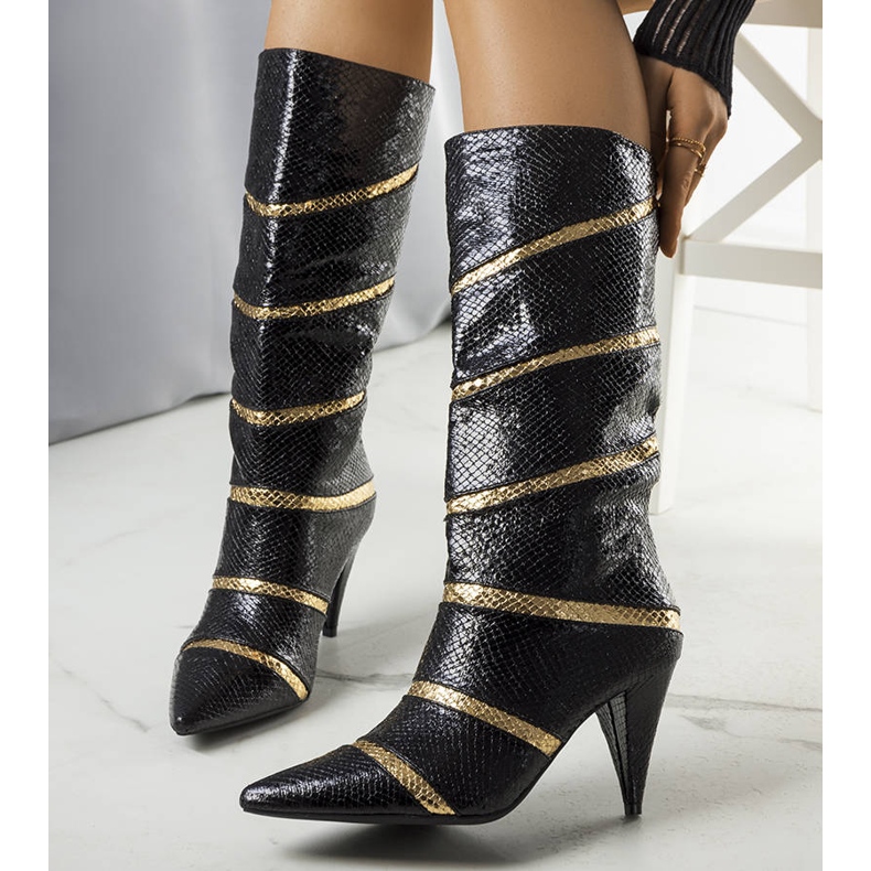 Botas con aislamiento Nevzo negras y doradas negro 1