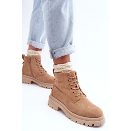 PM1 Botines con aislamiento Trappers de ante, beige oscuro Alden 9