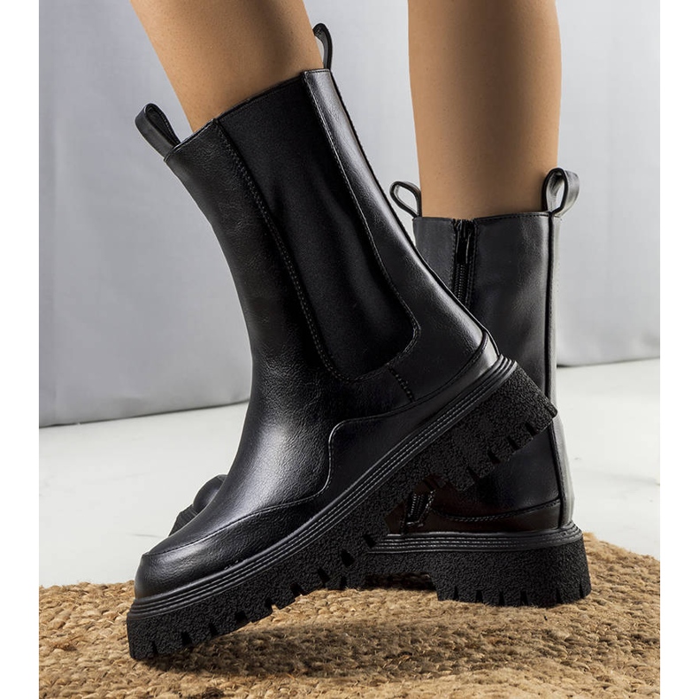 PA1 Botas negras altas de Valeris negro 1