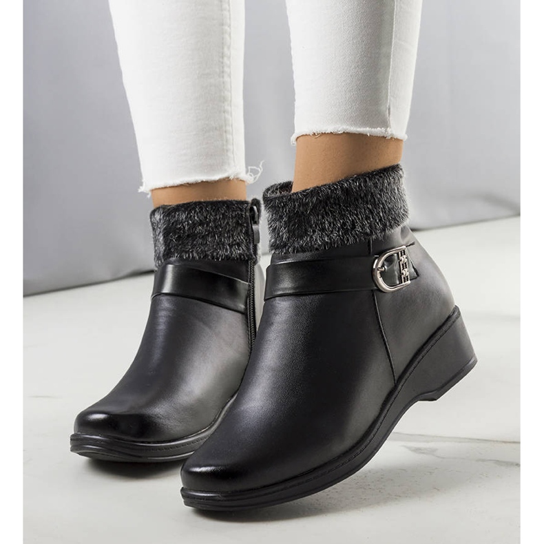 PA1 Botas negras con aislamiento en la cuña Bryson negro 1