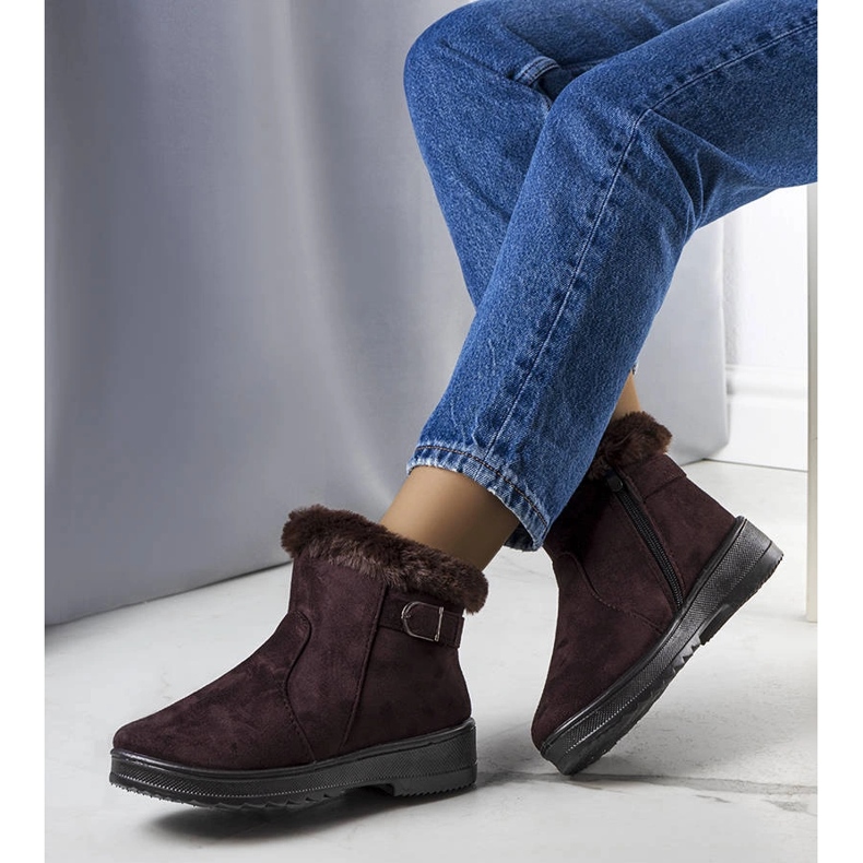 Julius marrón, botas de nieve aisladas con pelo 1 Julius marrón, botas de nieve aisladas con pelo 1