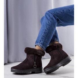 Botas de nieve marrones con aislamiento y cremallera Katalina marrón 1 Botas de nieve marrones con aislamiento y cremallera Katalina marrón 1