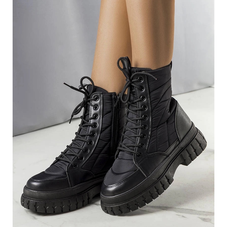 Botas de nieve con aislamiento negras de Arinna negro 1 Botas de nieve con aislamiento negras de Arinna negro 1