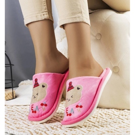 Pantuflas Bear rosa oscuro rosado 1 Pantuflas Bear rosa oscuro rosado 1
