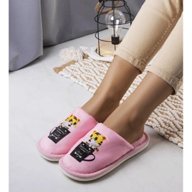 Pantuflas Catcup suave rosa rosado 1