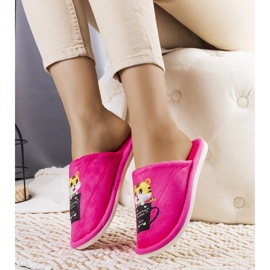 Pantuflas Catcup suave rosa neón rosado 2