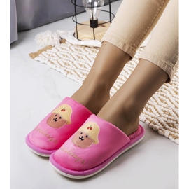 Pantuflas blandas rosas de Diealings 1