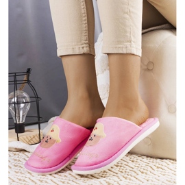 Pantuflas blandas rosas de Diealings rosado 2