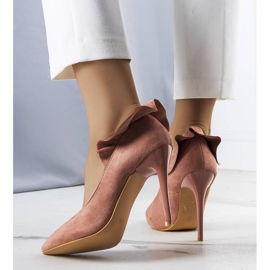 BM Zapatos de tacón con volante rosa Jasmis rosado 2