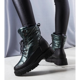 Botas de nieve de mujer Anderson verde negro 2