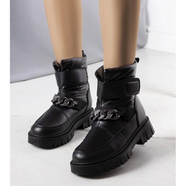 Botas de nieve negras con cadena Ephraim negro 1