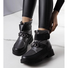 Botas de nieve plateadas con cadena Ephraim negro 1