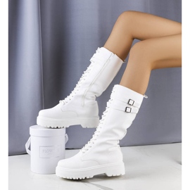 BM Botas altas Christopher blancas blanco 1