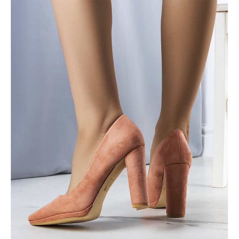 BM Zapatos de tacón rosa de Emma 1