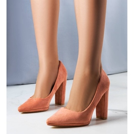 BM Zapatos de tacón rosa de Emma rosado 2