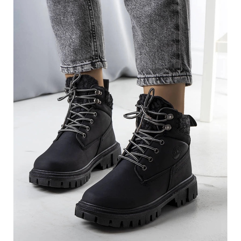 Botas de montaña negras de mujer Didians negro 1