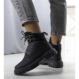 Botas de montaña negras de mujer Didians negro 2