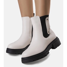 Botas con aislamiento color crema de Caron beige 1