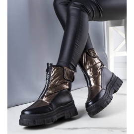 BM Botas de nieve acolchadas doradas Giovanni dorado 1