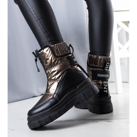 BM Botas de nieve acolchadas doradas Giovanni dorado 2