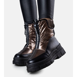 BM Botas de nieve acolchadas doradas Giovanni dorado 3
