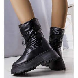 Botas para la nieve gruesas negras de Shawn negro 2
