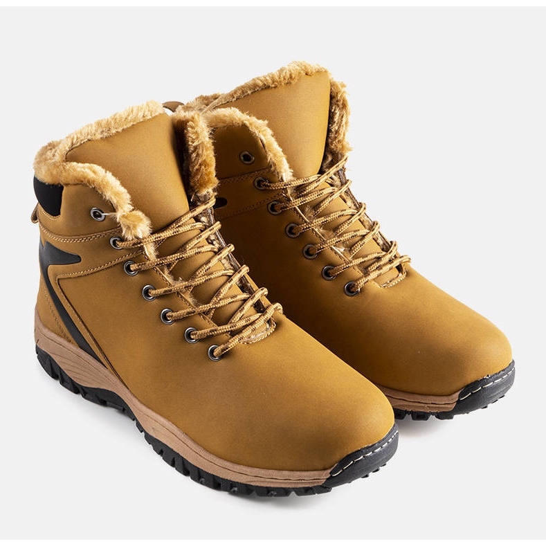 PA1 Botas trekking hombre Terrance insuladas marrones amarillo 1