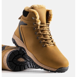 PA1 Botas trekking hombre Terrance insuladas marrones amarillo 2